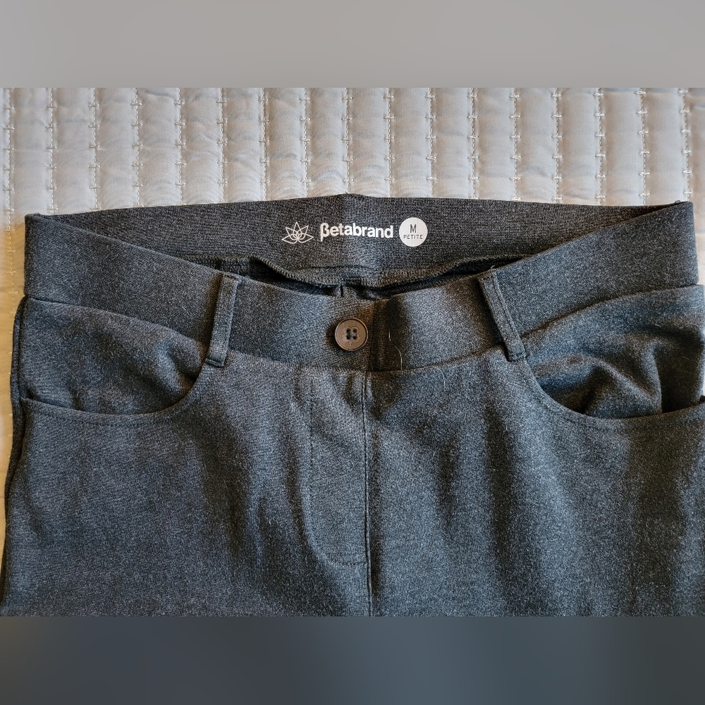 Betabrand Medium Petite Straight Leg Pants